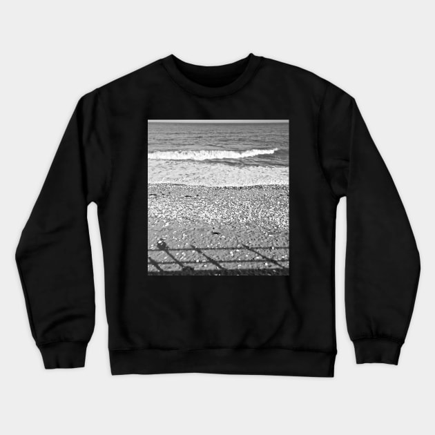 Rock and Pebble Beach Installation Crewneck Sweatshirt by Alchemia